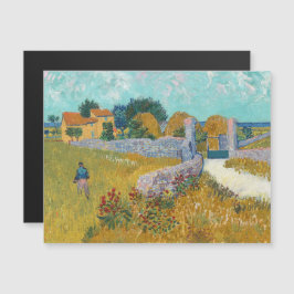 Vincent Van Gogh, jordbrukshuset i Provence Magnetisk Inbjudningskort