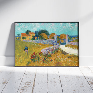 Vincent Van Gogh, jordbrukshuset i Provence Poster