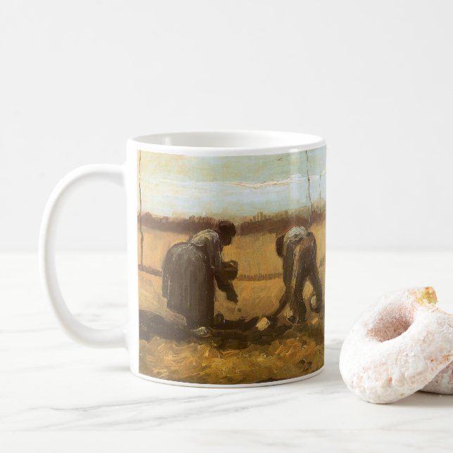 Vincent van Gogh - Jordbrukspotatis Kaffemugg (Med munk)