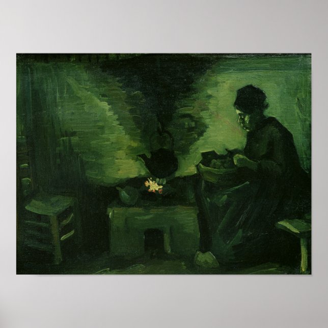 Vincent van Gogh | Jordens bondkvinna Poster (Framsidan)