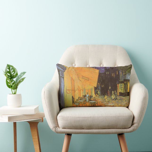 Vincent van Gogh - Kaféterrassen om natten Lumbarkudde (Stol)