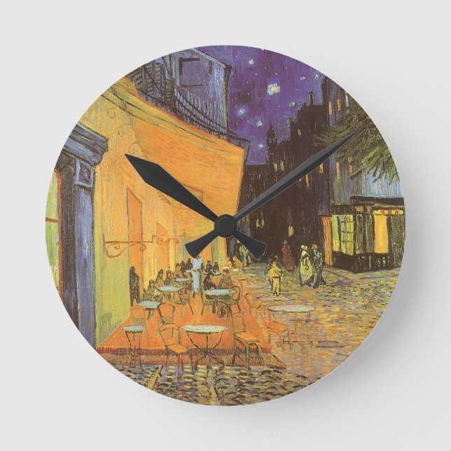 Vincent van Gogh - Kaféterrassen om natten Rund Klocka (Framsida)