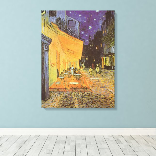 Vincent van Gogh - Kaféterrassen på natten Canvastryck (Insitu (trägolv))