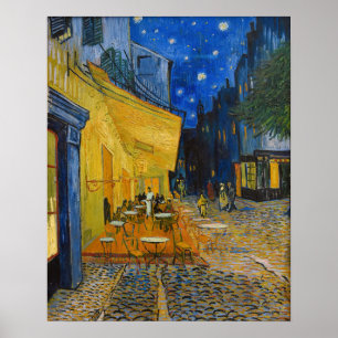 Vincent van Gogh - Kaféterrassen på natten Poster