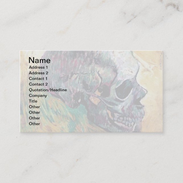 Vincent Van Gogh - Kalle i profil - Finkonst Visitkort (Framsida)