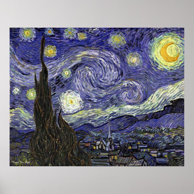 VINCENT VAN GOGH-KANVASTRYCK och POSTER - GIFTS (Framsidan)