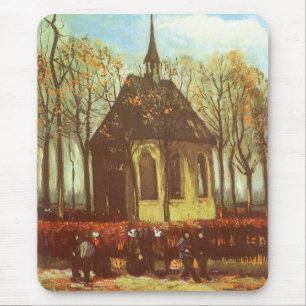 Vincent van Gogh - Kapell i Nuenen, kyrkobesökare Musmatta