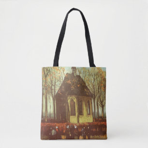 Vincent van Gogh - Kapell i Nuenen, kyrkobesökare Tygkasse