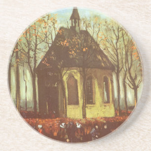 Vincent van Gogh - Kapell i Nuenen, kyrkobesökare Underlägg