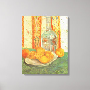 Vincent van Gogh - Karaff och citroner på en tallr Canvastryck