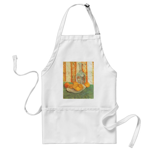 Vincent van Gogh - Karaff och citroner på en tallr Förkläde (Framsidan)