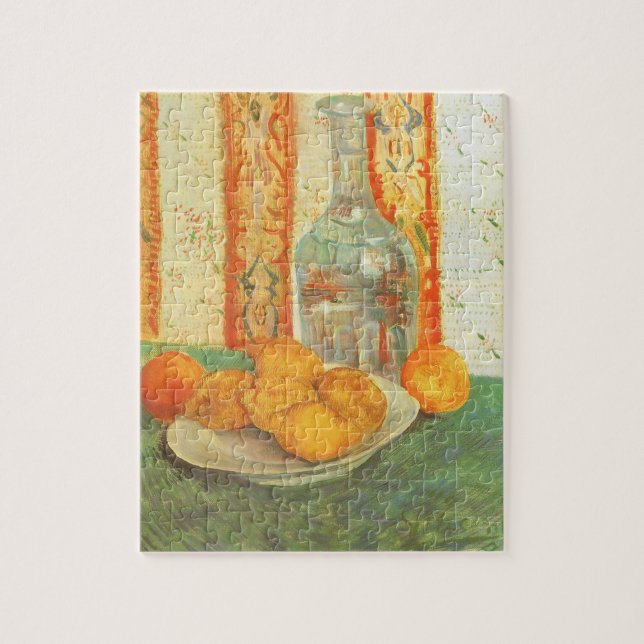 Vincent van Gogh - Karaff och citroner på en tallr Pussel (Vertikal)