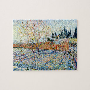 Vincent Van Gogh - Kartong med Peach Träd Pussel