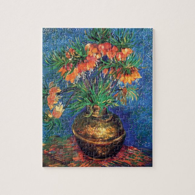 Vincent Van Gogh - Kejsarkronor i kopparvas Pussel (Vertikal)