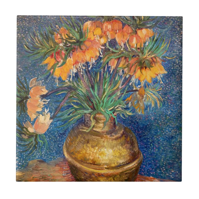 Vincent van Gogh - Kejsarkronor Kakelplatta (Framsidan)