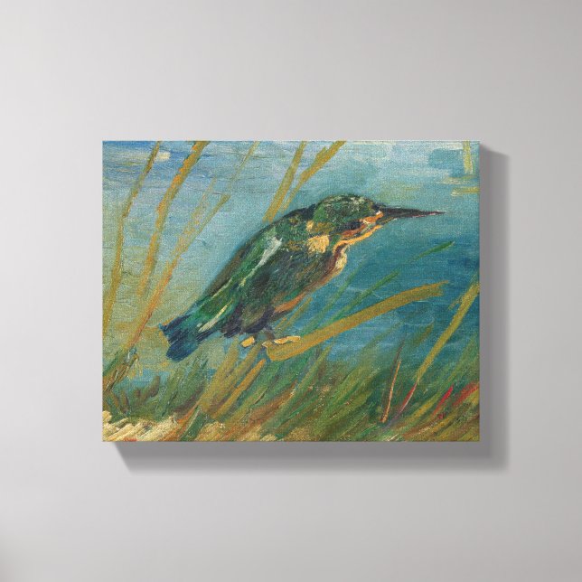 Vincent Van Gogh - Kingfisher från Waterside Canvastryck (Framsida)