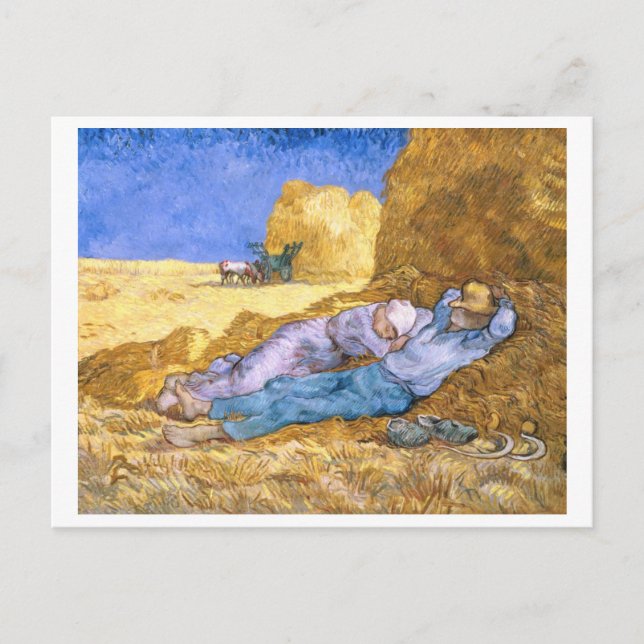 Vincent van Gogh | Kl., Siesta, efter Millet Vykort (Framsida)