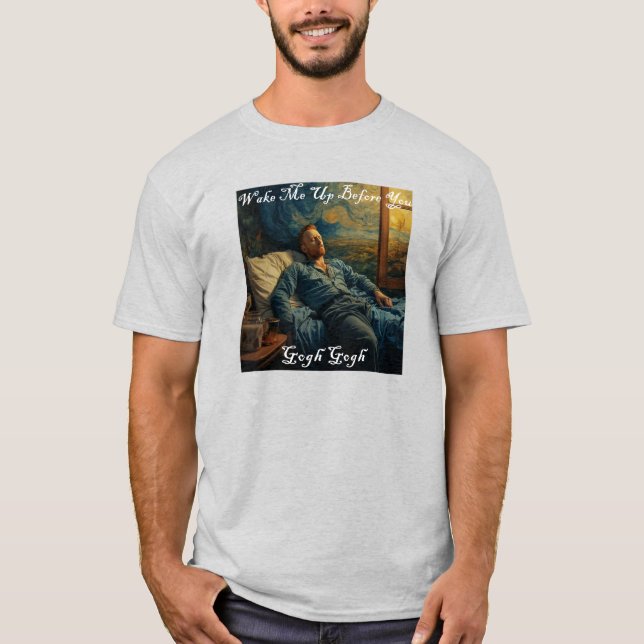 Vincent van Gogh Konstgjort mästerverk Fånig Tshir T Shirt (Framsida)