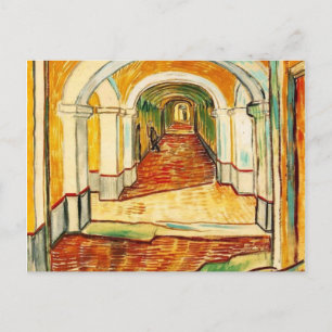 Vincent van gogh - korridor i asyl vykort