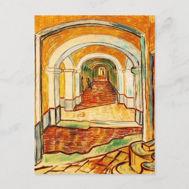 Vincent van Gogh-korridoren i asyl Vykort (Framsida)