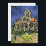 Vincent van Gogh - kyrkan i Auvers<br><div class="desc">Kyrkan i Auvers (1890) av Vincent van Gogh är en vintage Post impressionism bra konst arkitektonisk religiösa. En kvinna som går längs en väg mot byns chapel med vackra glasfönster av nedfläckad. En vardaglig arkitekturscen. Om konstnären: Vincent Willem van Gogh (1853-1890) var en målare från Post impressionist vars verk var...</div>