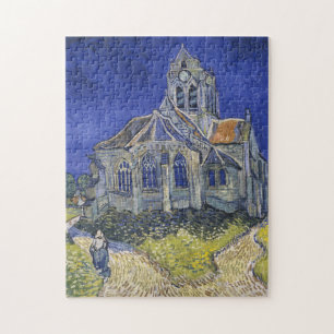 VINCENT VAN GOGH - kyrkan i Auvers 1890 Pussel