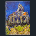 Vincent van Gogh - kyrkan i Auvers Anteckningsbok<br><div class="desc">Kyrkan i Auvers/l'Eglise à Auvers-sur-oise av Vincent Van Gogh 1890</div>