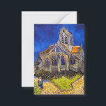 Vincent van Gogh - kyrkan i Auvers Anteckningskort<br><div class="desc">Kyrkan i Auvers/l'Eglise à Auvers-sur-oise av Vincent Van Gogh 1890</div>