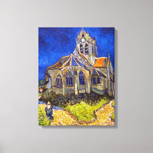Vincent van Gogh - kyrkan i Auvers Canvastryck