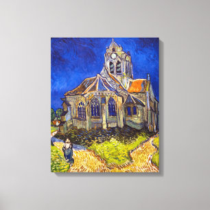 Vincent van Gogh - kyrkan i Auvers Canvastryck