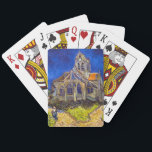 Vincent van Gogh - kyrkan i Auvers Casinokort<br><div class="desc">Kyrkan i Auvers/l'Eglise à Auvers-sur-oise av Vincent Van Gogh 1890</div>