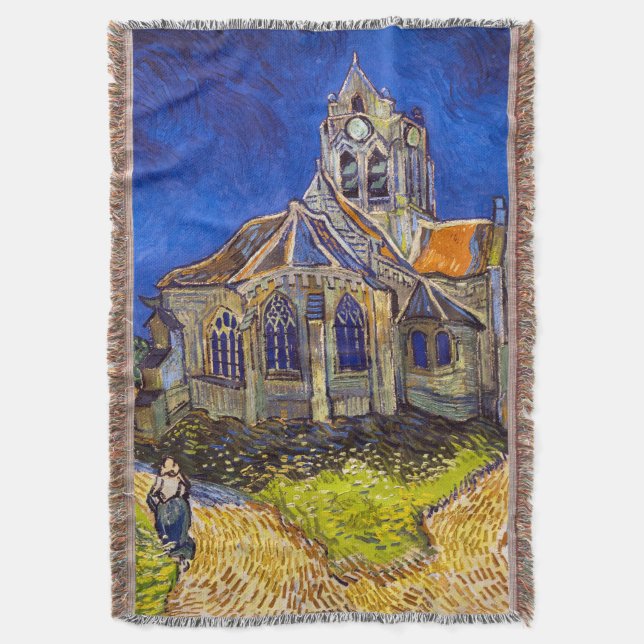 Vincent van Gogh - kyrkan i Auvers Filt (Framsidan Vertikal)