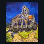 Vincent van Gogh - kyrkan i Auvers Fototryck<br><div class="desc">Kyrkan i Auvers/l'Eglise à Auvers-sur-oise av Vincent Van Gogh 1890</div>