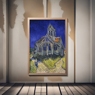 Vincent Van Gogh, kyrkan i Auvers Fototryck