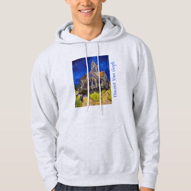 Vincent van Gogh - kyrkan i Auvers Hoodie (Framsida)