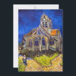 Vincent van Gogh - kyrkan i Auvers Inbjudningar<br><div class="desc">Kyrkan i Auvers/l'Eglise à Auvers-sur-oise av Vincent Van Gogh 1890</div>
