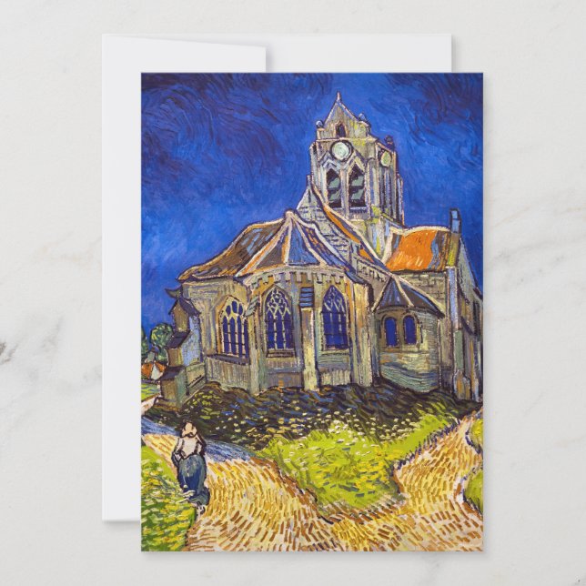 Vincent van Gogh - kyrkan i Auvers Inbjudningar (Framsida)