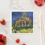 Vincent van Gogh - kyrkan i Auvers Pappersservett<br><div class="desc">Kyrkan i Auvers (1890) av Vincent van Gogh är en vintage Post impressionism bra konst arkitektonisk religiösa. En kvinna som går längs en väg mot byns chapel med vackra glasfönster av nedfläckad. En vardaglig arkitekturscen. Om konstnären: Vincent Willem van Gogh (1853-1890) var en målare från Post impressionist vars verk var...</div>