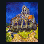 Vincent van Gogh - kyrkan i Auvers Poster<br><div class="desc">Kyrkan i Auvers/l'Eglise à Auvers-sur-oise av Vincent Van Gogh 1890</div>