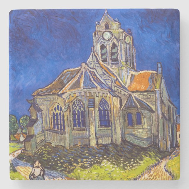 Vincent van Gogh - kyrkan i Auvers Stenunderlägg (Framsidan)