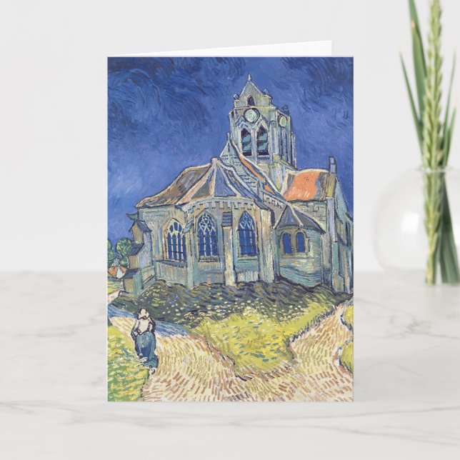 Vincent van Gogh| Kyrkan i Auvers-sur-Oise Kort (Framsida)