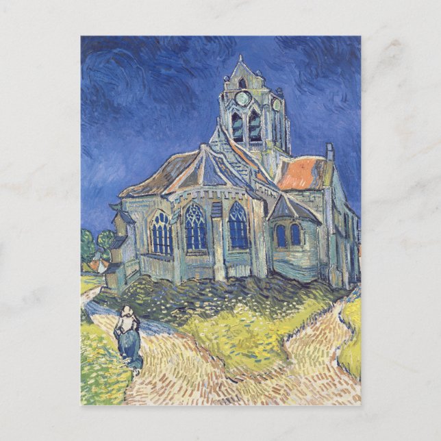 Vincent van Gogh | Kyrkan i Auvers-sur-Oise Vykort (Framsida)