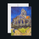 Vincent van Gogh - kyrkan i Auvers Tack Kort<br><div class="desc">Kyrkan i Auvers/l'Eglise à Auvers-sur-oise av Vincent Van Gogh 1890</div>