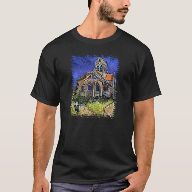 Vincent Van Gogh - Kyrkan i Auvers Tee Shirt (Framsida)