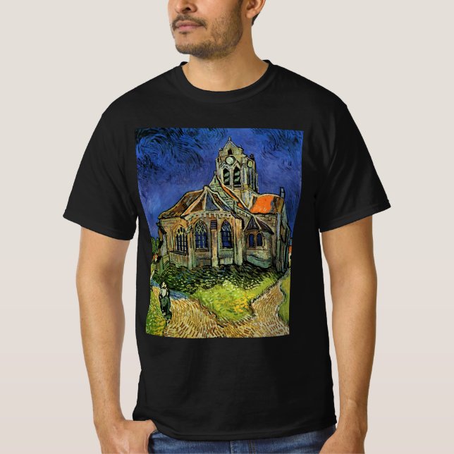 Vincent van Gogh - kyrkan i Auvers Tröja (Framsida)