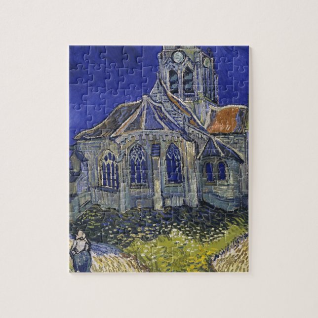 Vincent Van Gogh - kyrkan på Auvers Pussel (Vertikal)