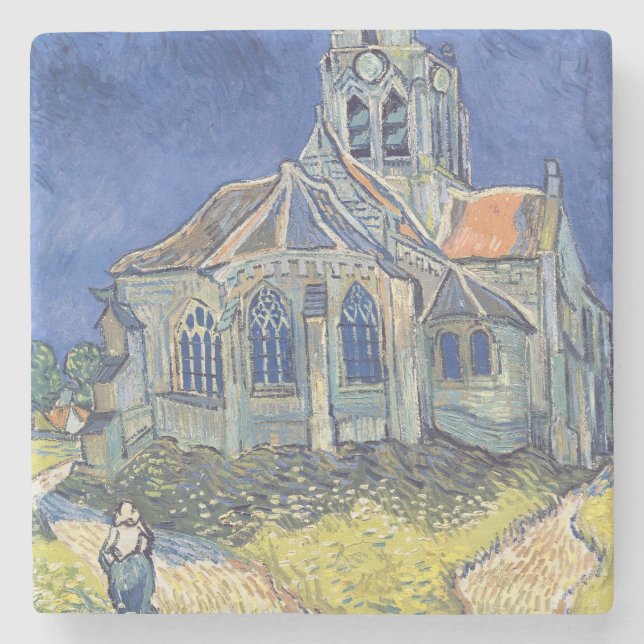 Vincent Van Gogh | kyrkan på Auvers-sur-Oise Stenunderlägg (Framsidan)