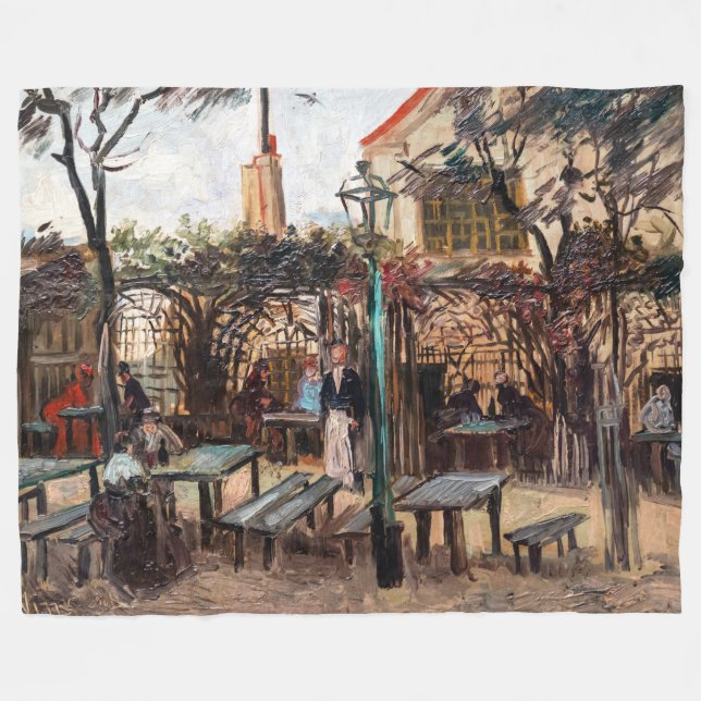 Vincent Van Gogh - La Guinguette på Montmartre Fleecefilt (Framsidan (Horisontell))