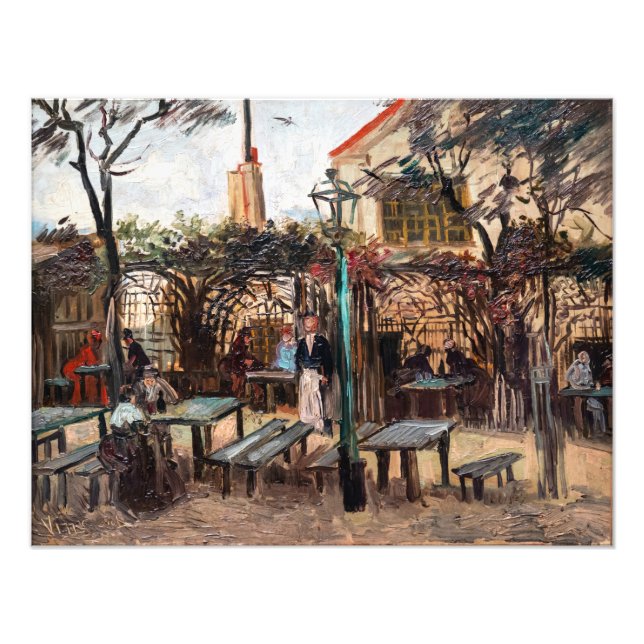 Vincent Van Gogh - La Guinguette på Montmartre Fototryck (Framsidan)
