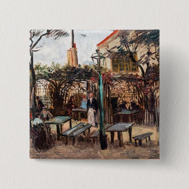 Vincent Van Gogh - La Guinguette på Montmartre Knapp (Framsida)